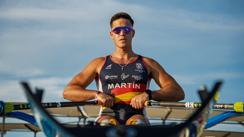 Ander Martín sitting in a coastal solo.