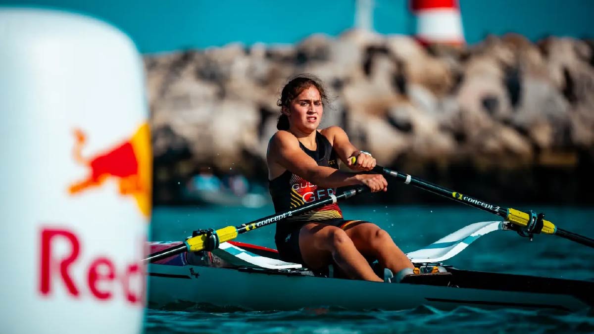 Germany's Carolina Guerra won two gold medals at the 2026 Coupe de la Jeunesse beach sprint competition