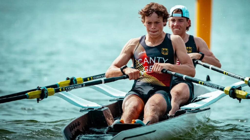German juniors Ludwig Canty and Jasper Weber race at the 2026 Coupe de la Jeunesse