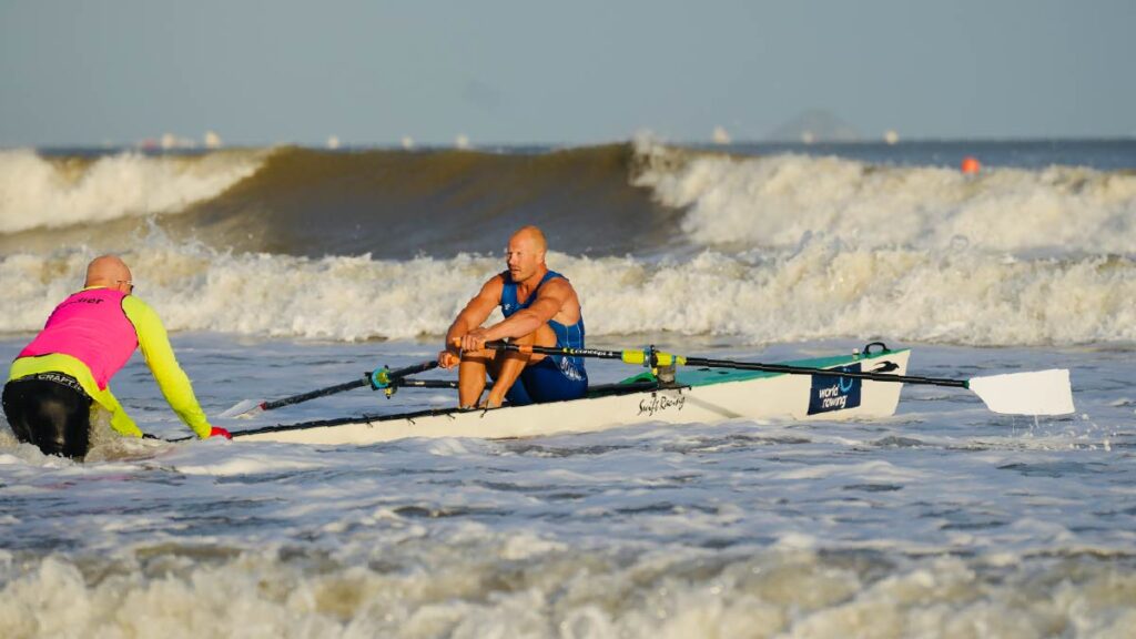 Finland's Joel Naukkarinen tests the course at 2026 worlds
